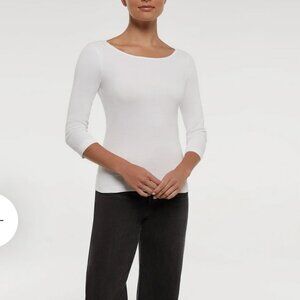 Three Dots Women's 3/4 Sleeve Scoop Neck Tee Size XL